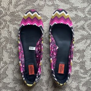 Missoni for Target Multi-Colored Chevron Flats 7.5